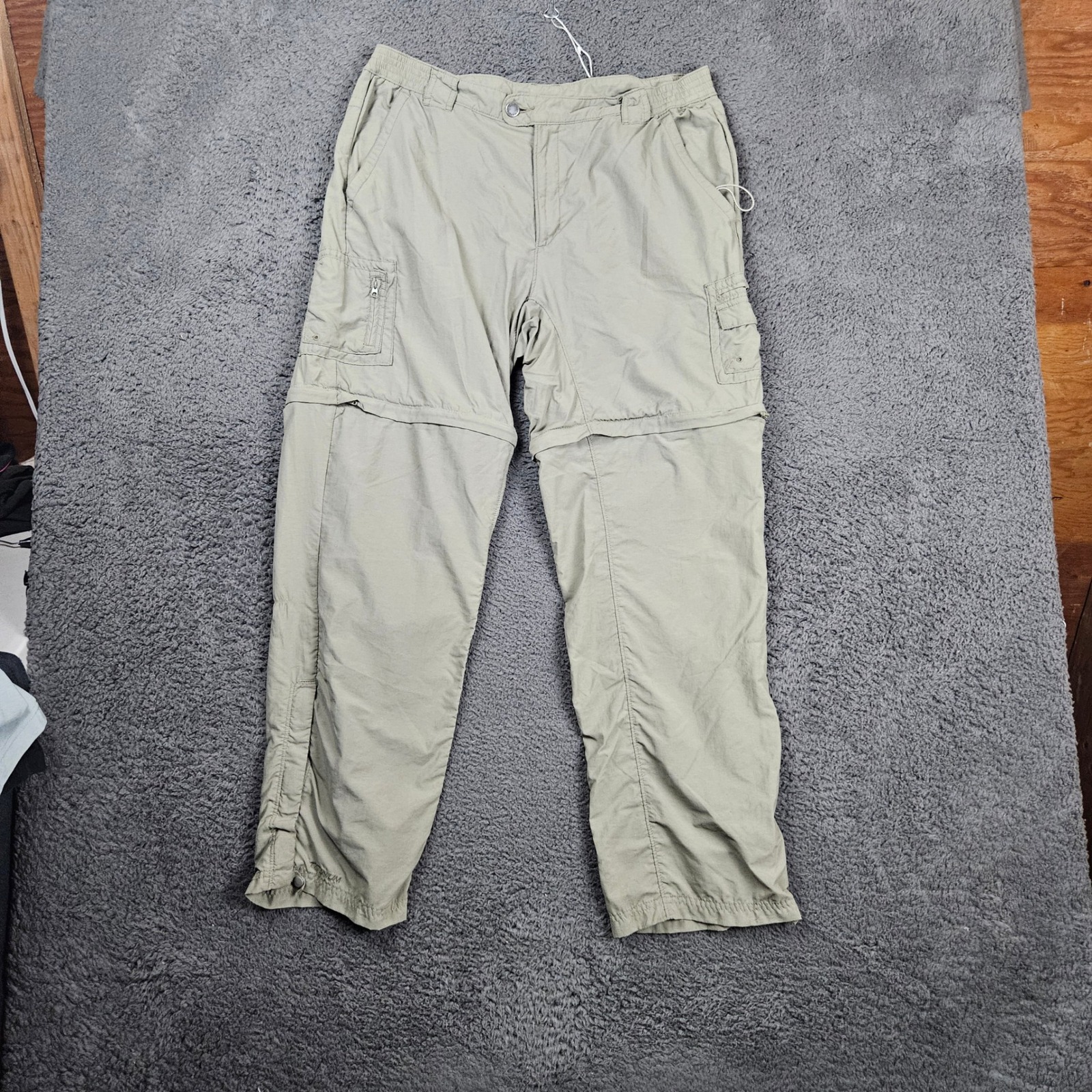 Columbia Titanium Convertible Cargo Pants Mens L Hiking Outdoor Zip Off